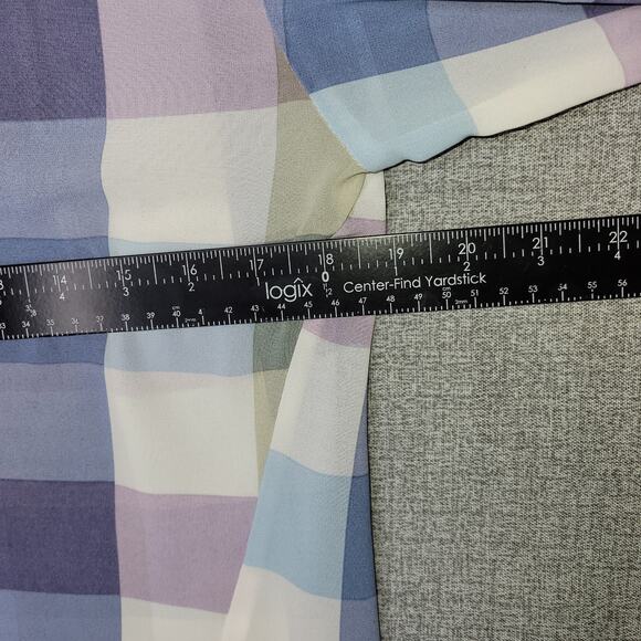 hilary radley blouse top women size small sheer button down - Picture 9 of 9